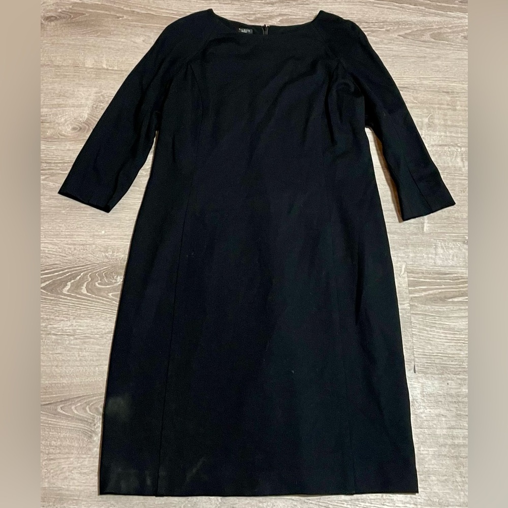 Talbots Black Sheath Dress Size 18
